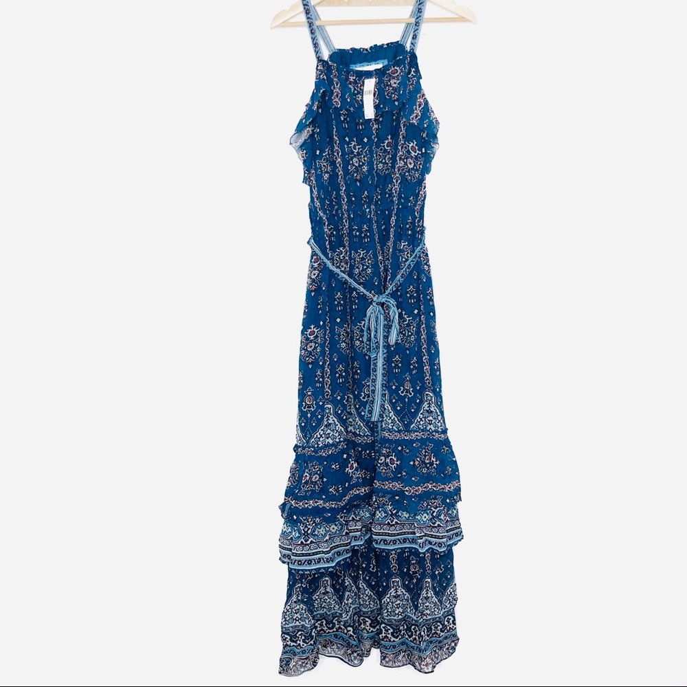 NWT ANTHROPOLOGIE SASHA RUFFLE MAXI DRESS - Picture 6 of 16